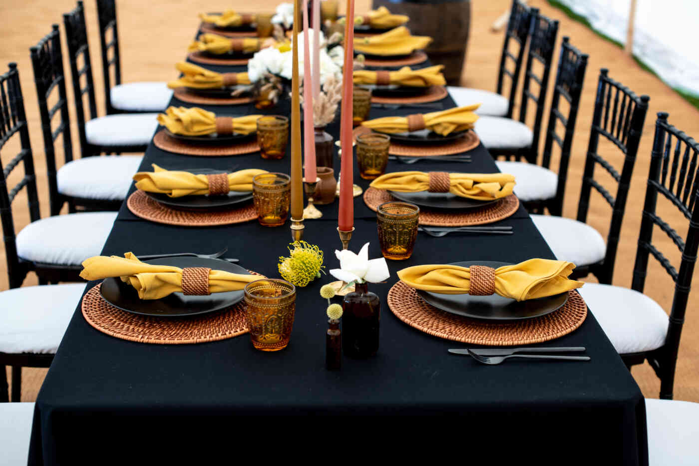 Gold Linen For Hire Tablecloths, Napkins, Runners & More