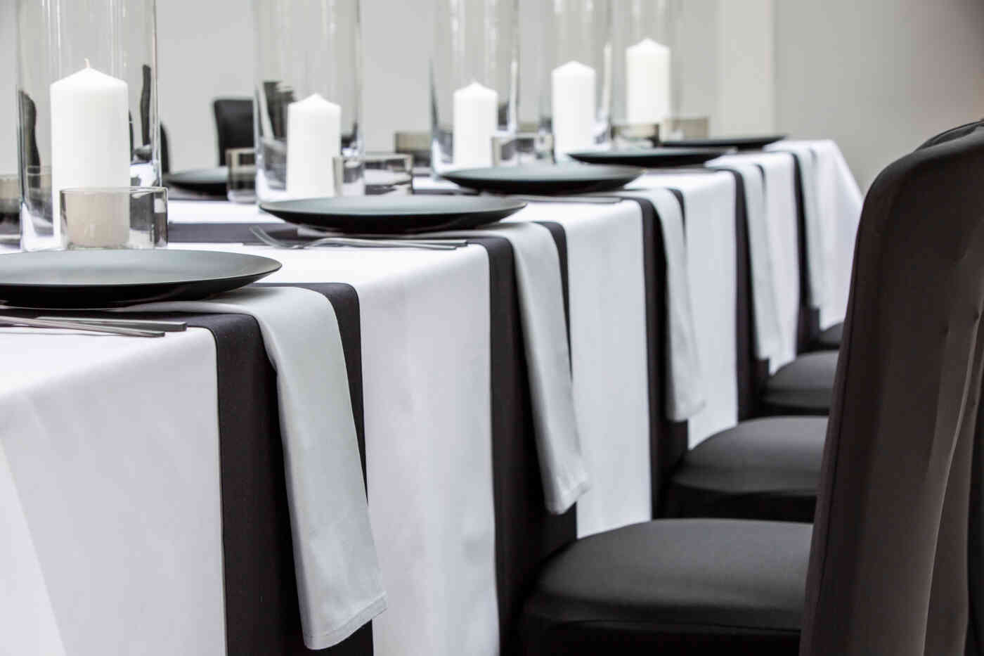 Pebble Grey Table Linen For Hire Tablecloths, Napkins, Runners & More