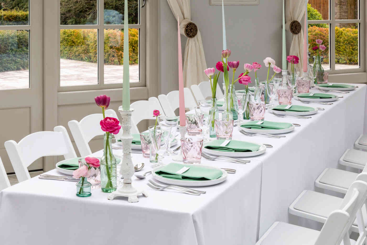 Sage Green Table Linen For Hire Tablecloths, Napkins, Runners & More