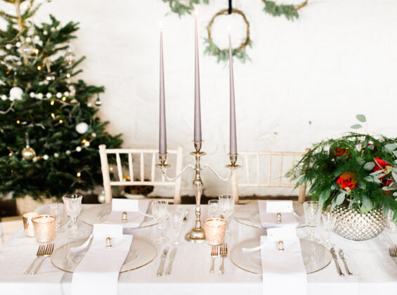 Arctic White Crystal Organza fabric tablecloths