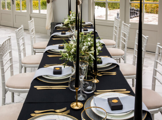 Jet Black table cloths