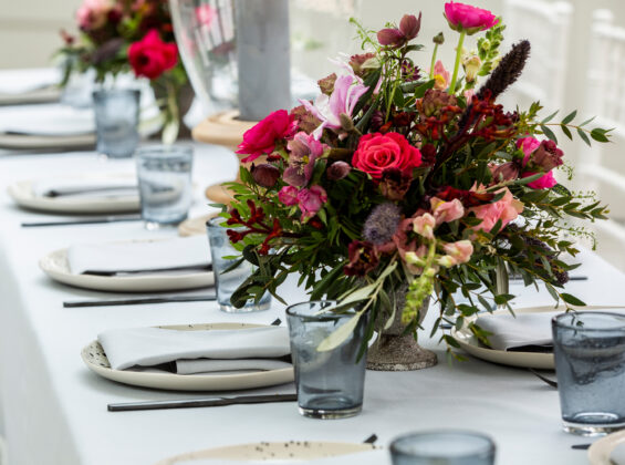 Pebble Grey napkins and table cloths