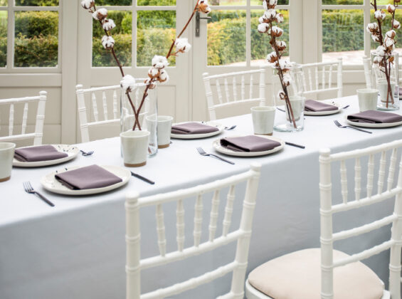 Six place settings of Wild Truffle napkins