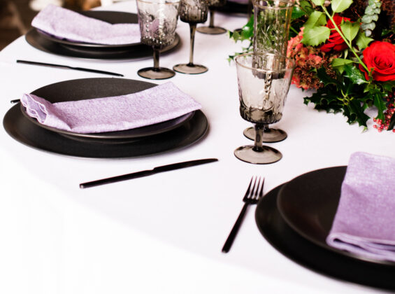 Viola Italian Napkins Christmas table settings