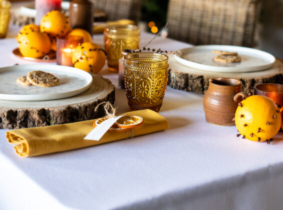 Honeycomb Gold napkins