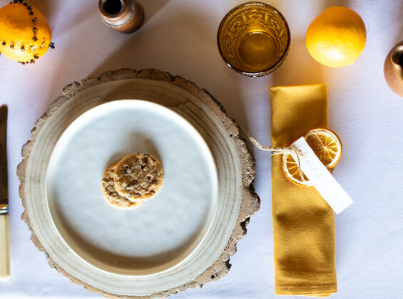 Honeycomb Gold napkin