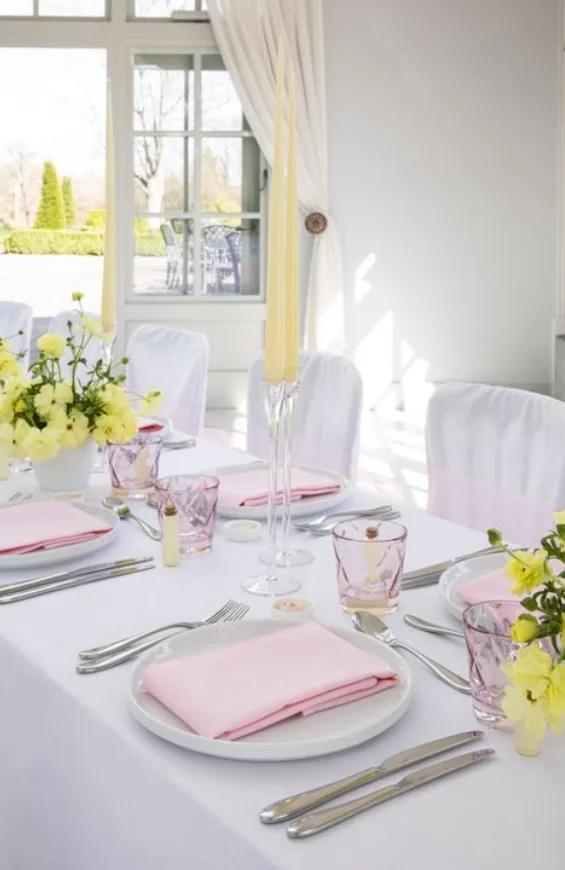 Arctic White with Blossom Pink